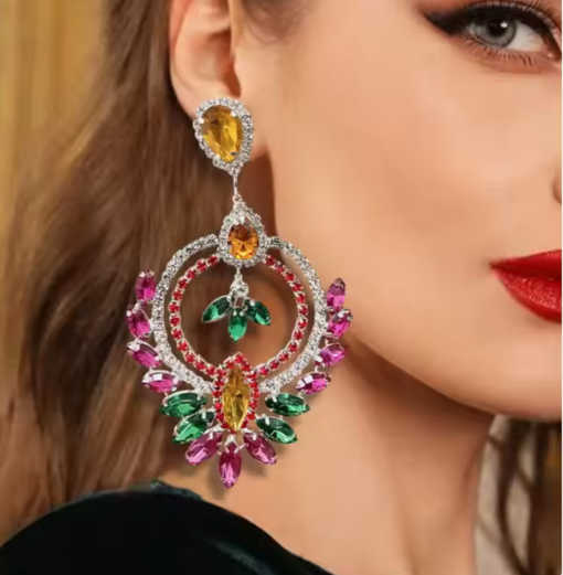 Multicolor Chandelier Earrings